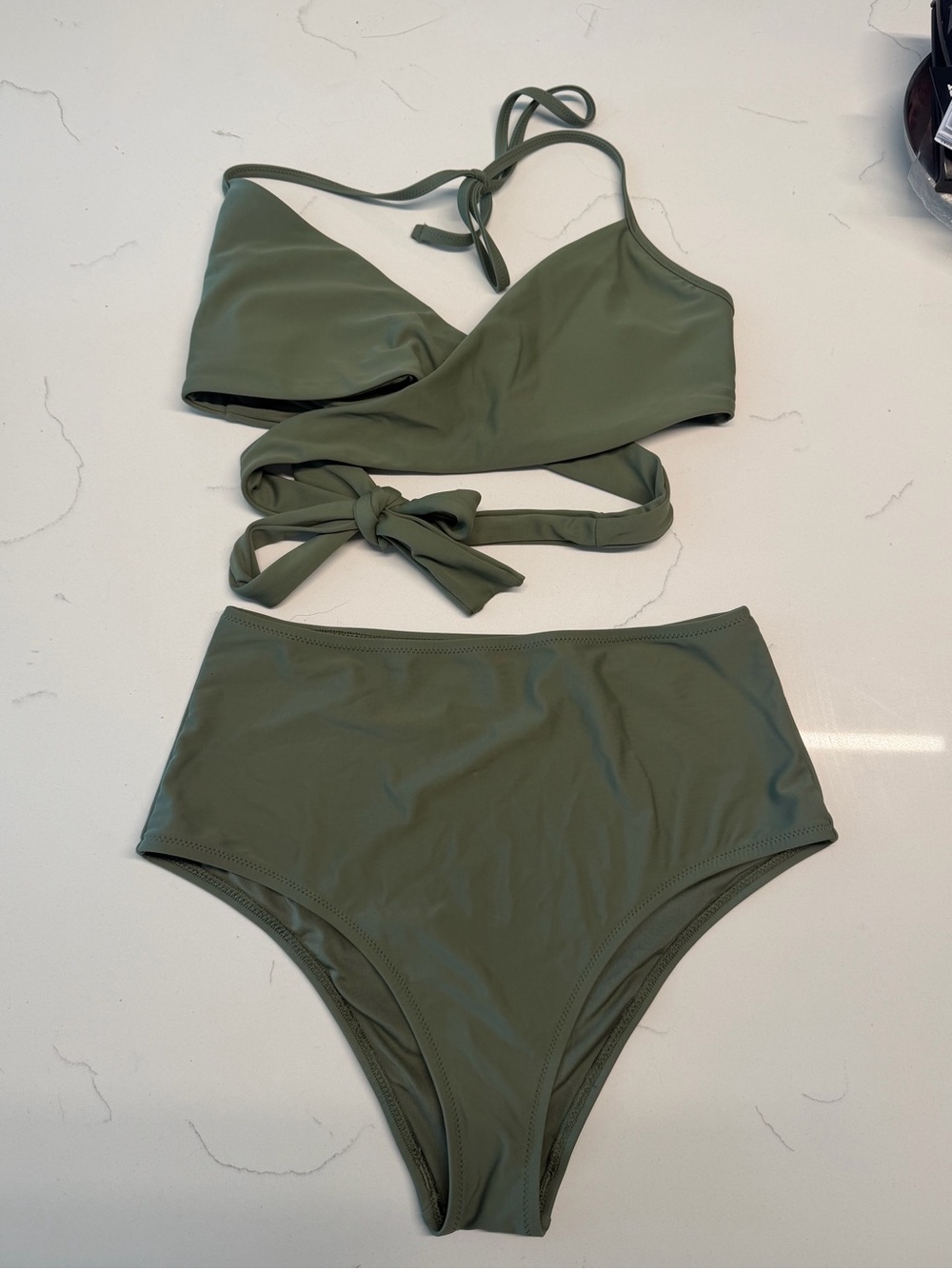 aerie Olive Green Bikini Set